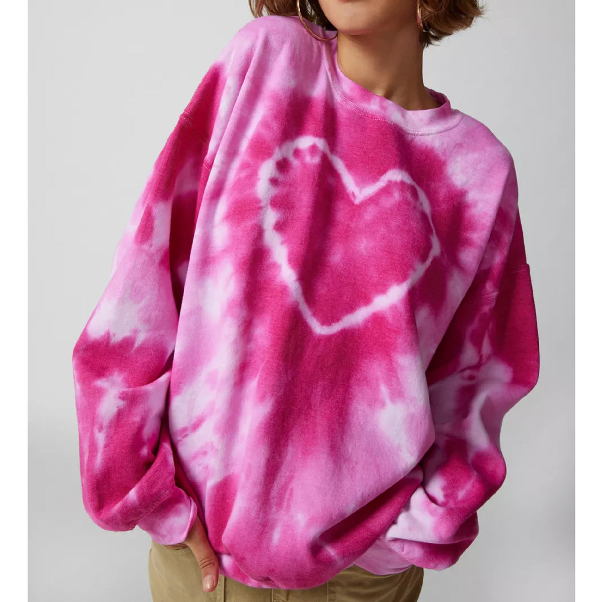 Jane and shops Delancey heart pink tie dye lounge set