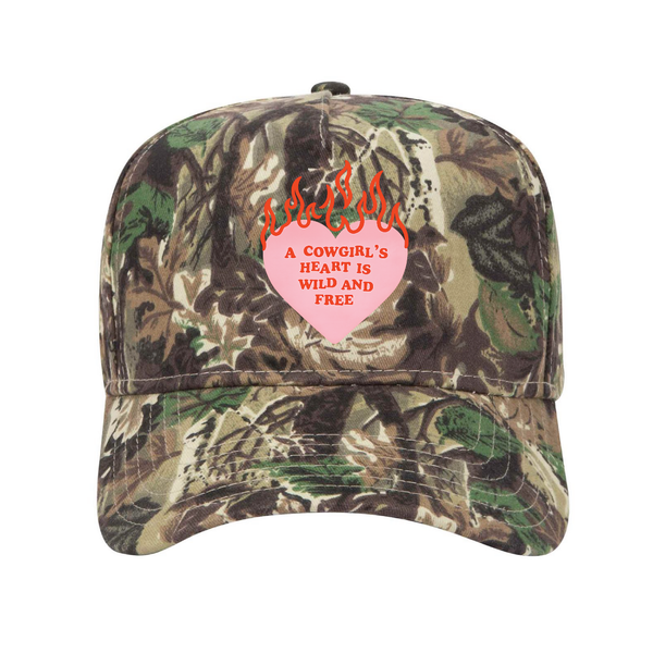 Cowgirl’s Heart is Wild and Free Trucker Hat