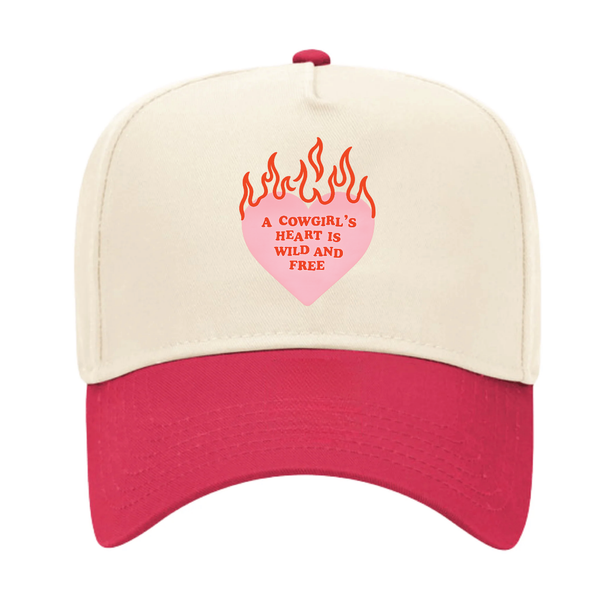 Cowgirl’s Heart is Wild and Free Trucker Hat