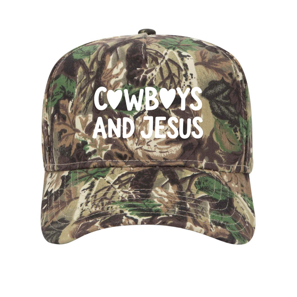 Cowboys And Jesus Trucker Hat