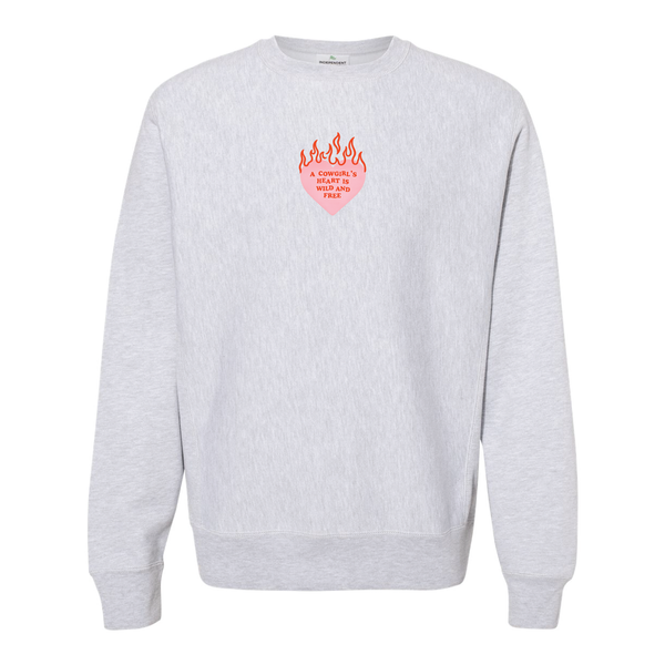 Cowgirl's Heart Is Wild And Free Crewneck