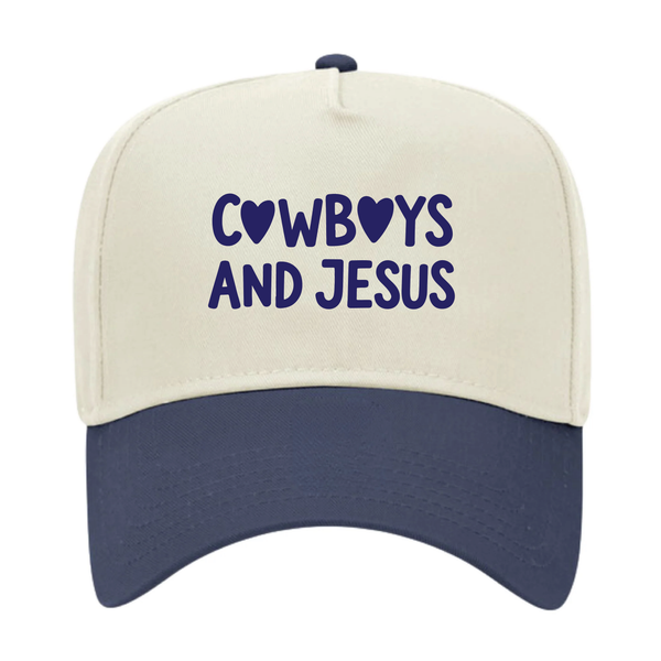 Cowboys And Jesus Trucker Hat
