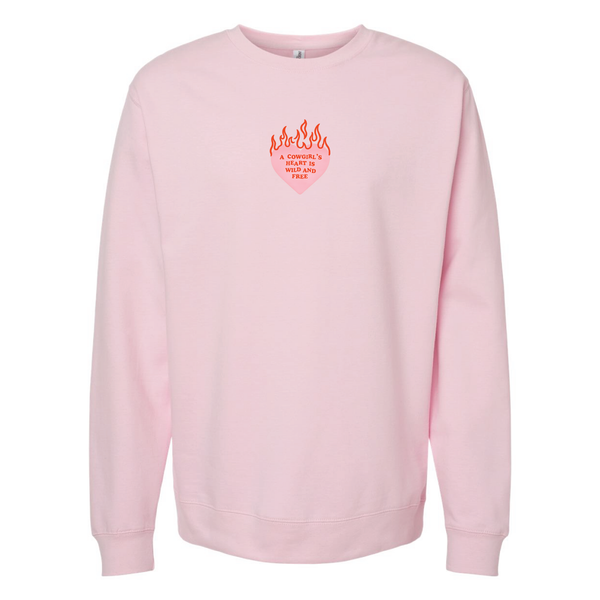 Cowgirl's Heart Is Wild And Free Crewneck