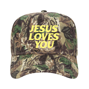 Jesus Loves You Camo Trucker Hat