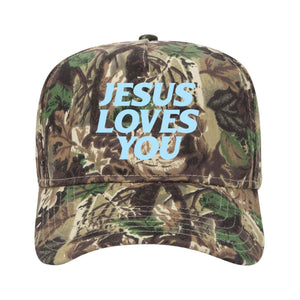 Jesus Loves You Camo Trucker Hat