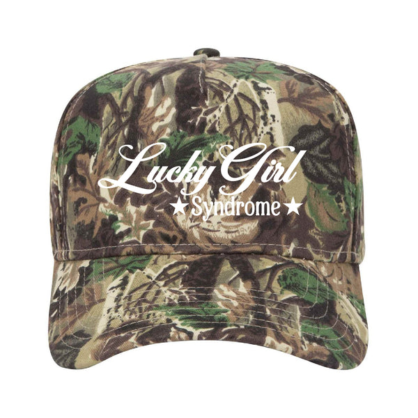 Lucky Girl Syndrome Camo Trucker Hat