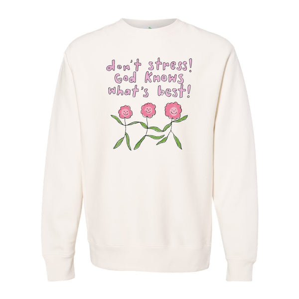 Don't Stress God Knows What's Best Crewneck