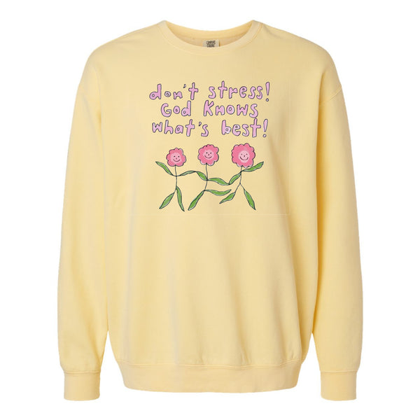 Don't Stress God Knows What's Best Crewneck