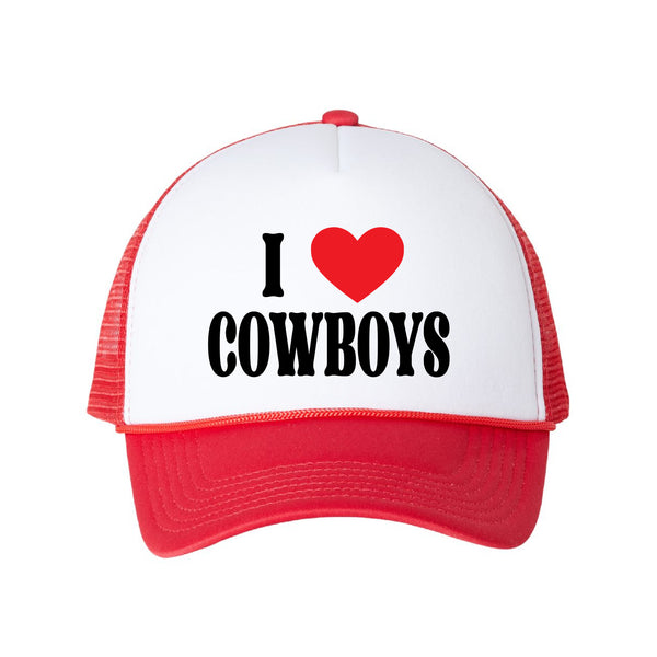 I Love Cowboys Trucker Hat