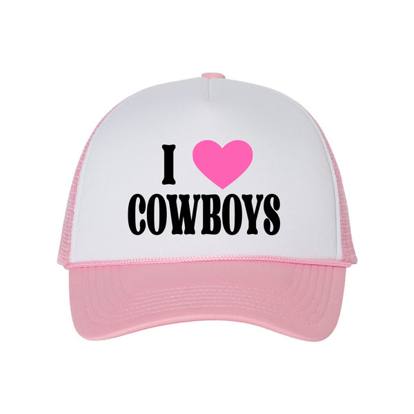 I Love Cowboys Trucker Hat