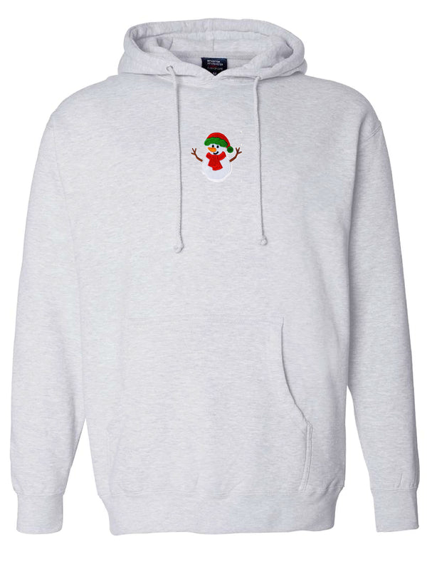 Embroidered Snowman Hoodie