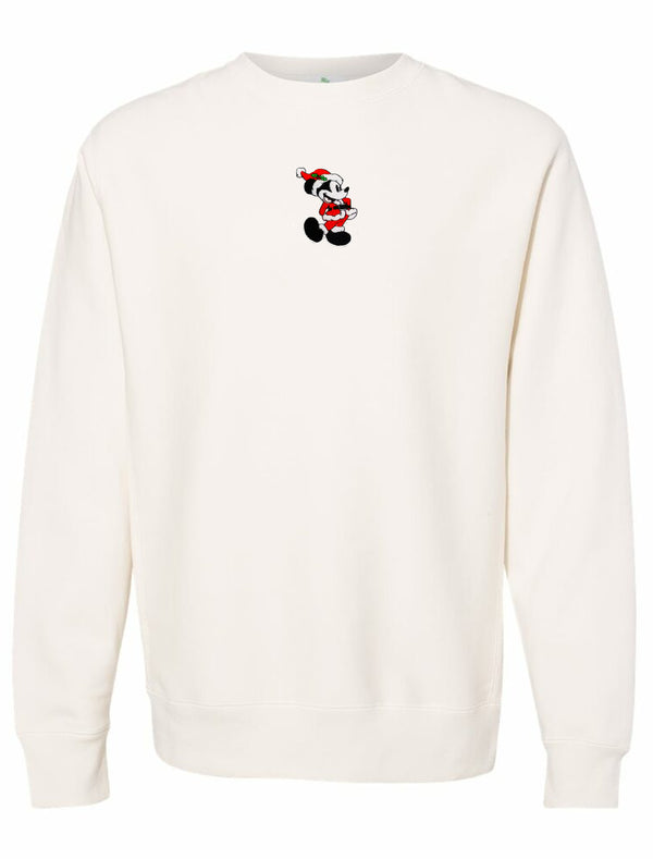 Embroidered Mouse Crewneck