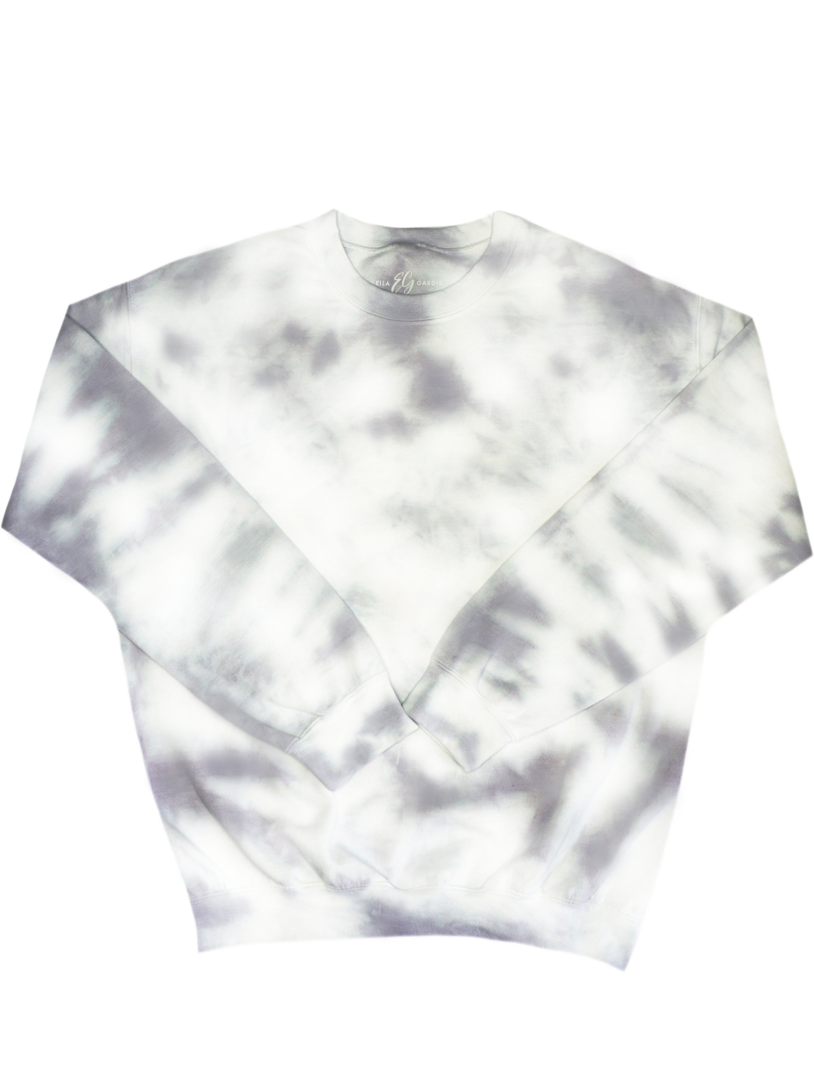 Black and white 2024 tie dye crewneck